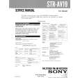 SONY STR-AV19 Service Manual cover photo