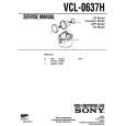 SONY VCL-0637H Service Manual cover photo