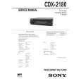 SONY CDX2180 Service Manual cover photo