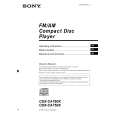 SONY CDX-CA750X Owner's Manual cover photo