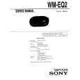 SONY WMEQ2 Service Manual cover photo