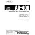 TEAC AD-400 Owner's Manual cover photo