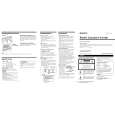 SONY CFM-20 Owner's Manual cover photo