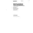 SONY ECM-MS907 Owner's Manual cover photo