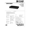SONY XM5540F Service Manual cover photo