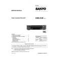 SANYO VHR874E Service Manual cover photo