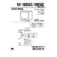 SONY KV1985AS Service Manual cover photo