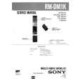 SONY RMDM1K Service Manual cover photo
