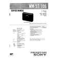 SONY WM52 Service Manual cover photo