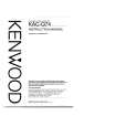 KENWOOD KACQ74 Owner's Manual cover photo
