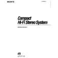 SONY LBT-D1110 Owner's Manual cover photo
