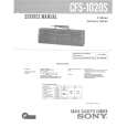 SONY CFS1020S Service Manual cover photo