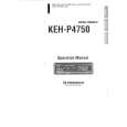 PIONEER KEHP4750 Owner's Manual cover photo