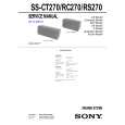 SONY SSRC270 Service Manual cover photo