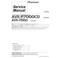 PIONEER AVXP7000CD Service Manual cover photo
