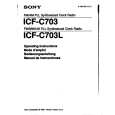 SONY ICFC703 Owner's Manual cover photo