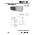 SONY CDX525RF Service Manual cover photo