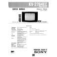 SONY KV2764 Service Manual cover photo
