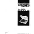 TECHNICS SL-1800 Owner's Manual cover photo