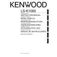 KENWOOD LS-K1000 Owner's Manual cover photo