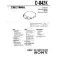 SONY D-842K Service Manual cover photo