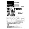 PIONEER RX1182 Service Manual cover photo