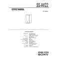 SONY SS-AV22 Service Manual cover photo