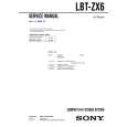 SONY LBTZX6 Service Manual cover photo