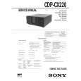 SONY CDPCX220 Service Manual cover photo