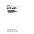 SONY BVSV1201 Service Manual cover photo