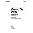 SONY CDP-970 Owner's Manual cover photo