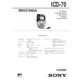 SONY ICD70 Service Manual cover photo