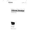 SONY INT-W200 Owner's Manual cover photo