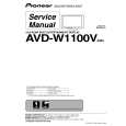 PIONEER AVD-W1100V/EW5 Service Manual cover photo