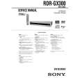 SONY RDRGX300 Service Manual cover photo