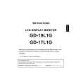 JVC GD-19L1G/E Owner's Manual cover photo