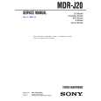 SONY MDRJ20 Service Manual cover photo