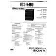 SONY HCDH490 Service Manual cover photo