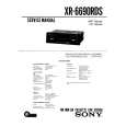 SONY XR6690RDS Service Manual cover photo