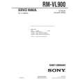 SONY RMVL900 Service Manual cover photo