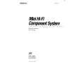 SONY MHC-2600 Owner's Manual cover photo