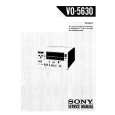 SONY VO5630 Service Manual cover photo