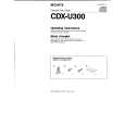 SONY CDXU300 Service Manual cover photo