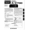 PIONEER A-X700 Owner's Manual cover photo