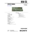 SONY NWE5 Service Manual cover photo