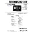 SONY WMFX651 Service Manual cover photo