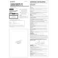 SONY ICF-36 Owner's Manual cover photo