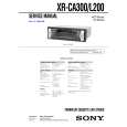 SONY XRL200 Service Manual cover photo