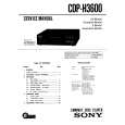 SONY CDPH3600 Service Manual cover photo