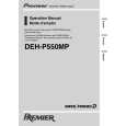 PIONEER DEH-P550MP Owner's Manual cover photo